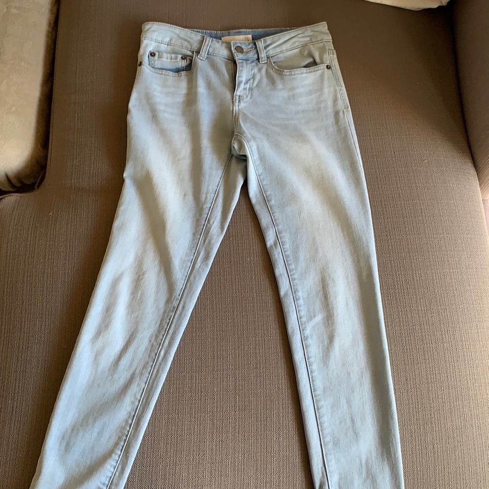 Light blue skinny jeans